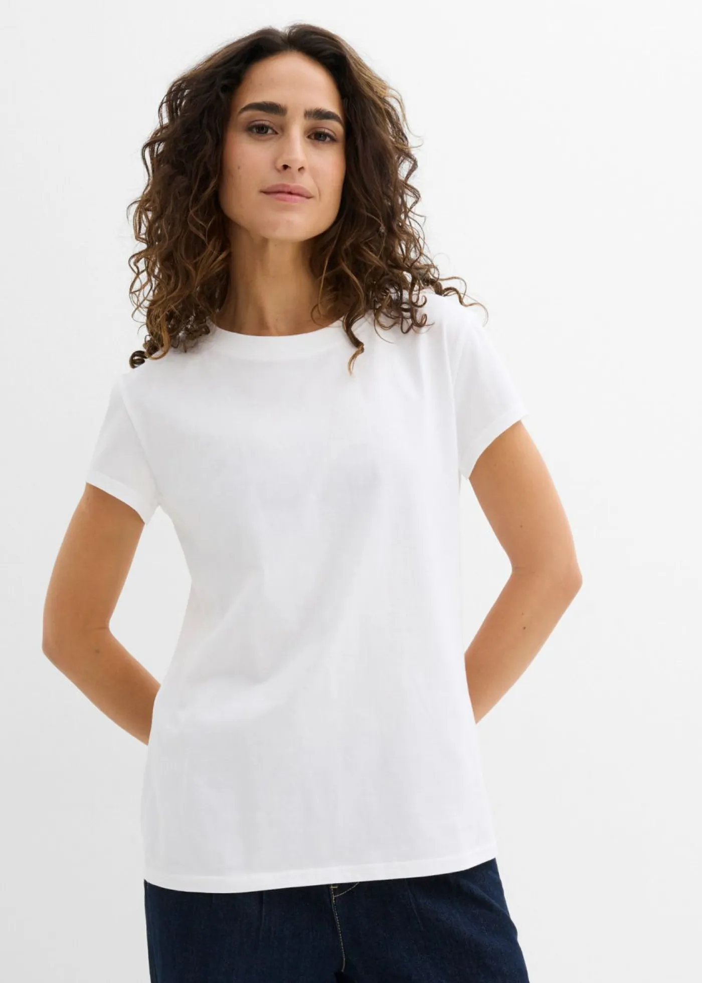 Outlet Camiseta de algodón orgánico puro (2 unidades) Mujer Básicos|Camisetas