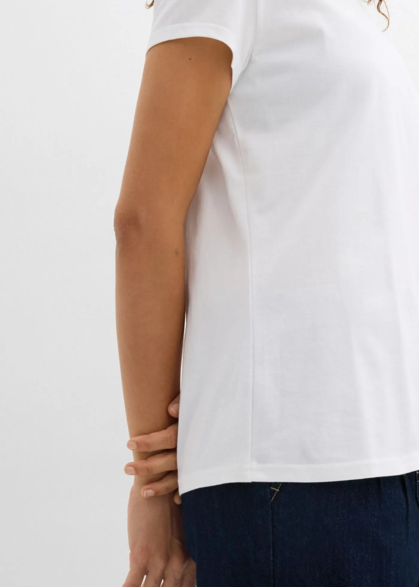 Outlet Camiseta de algodón orgánico puro (2 unidades) Mujer Básicos|Camisetas