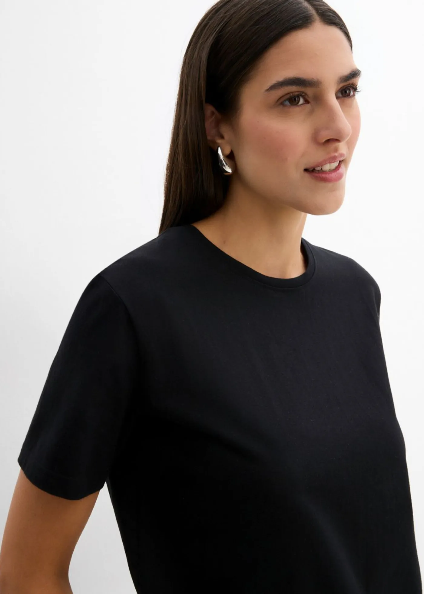 New Camiseta de algodón orgánico puro Mujer Esenciales|Camisetas