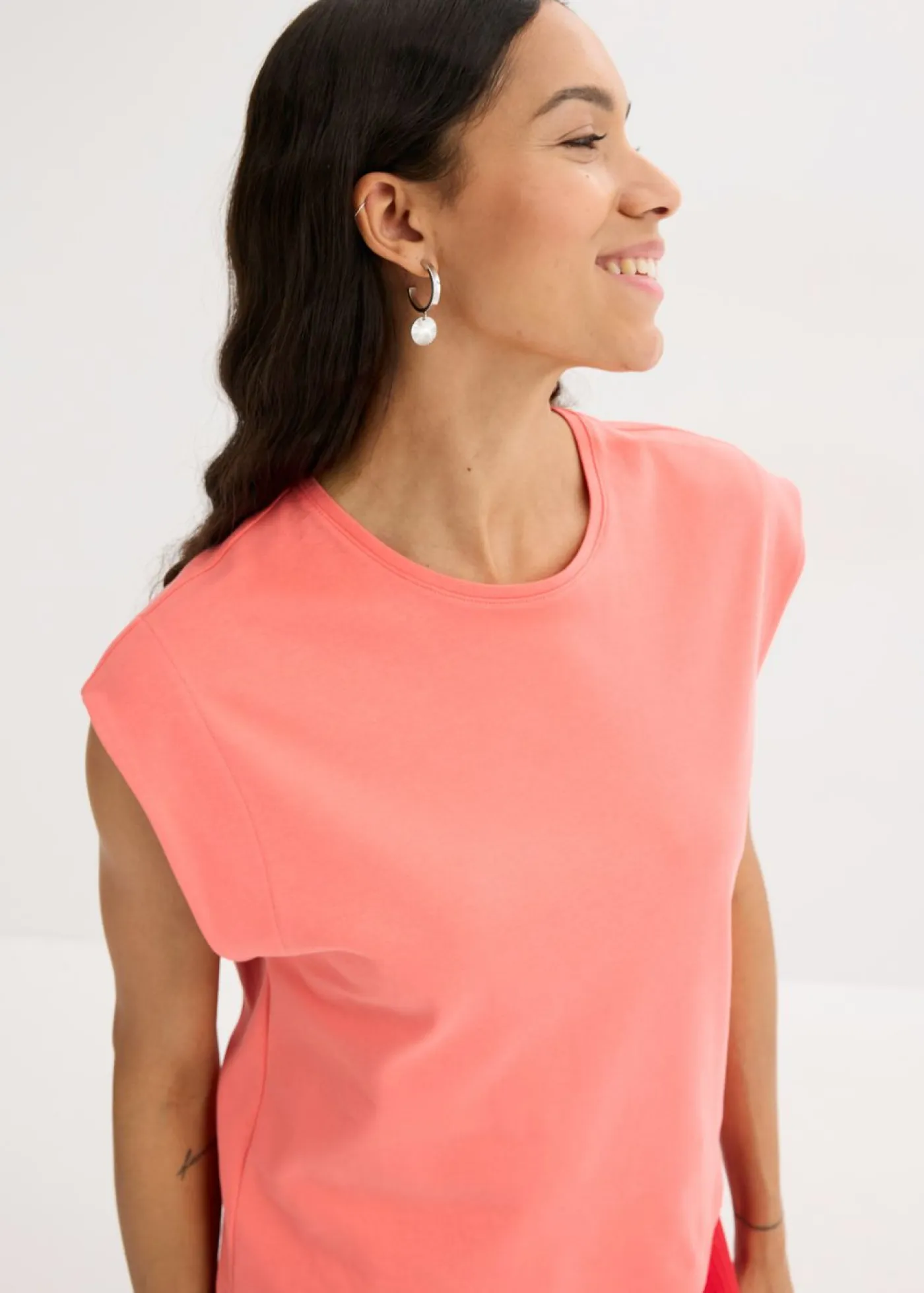 Outlet Camiseta de algodón orgánico puro Mujer Camisetas