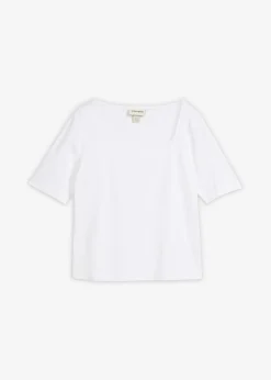 Best Camiseta de algodón orgánico pesado Mujer Básicos|Camisetas