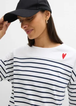 Camiseta de algodón orgánico puro con manga larga Mujer Camisetas
