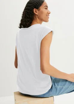 New Camiseta de algodón puro Mujer Básicos|Camisetas
