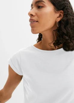 New Camiseta de algodón puro Mujer Básicos|Camisetas