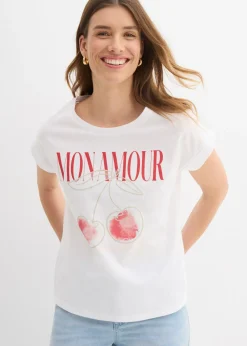 Discount Camiseta de algodón puro Mujer Camisetas|Novedades