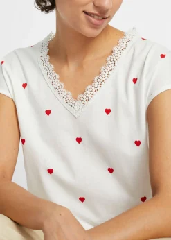 Camiseta de algodón puro Mujer Camisetas|Novedades