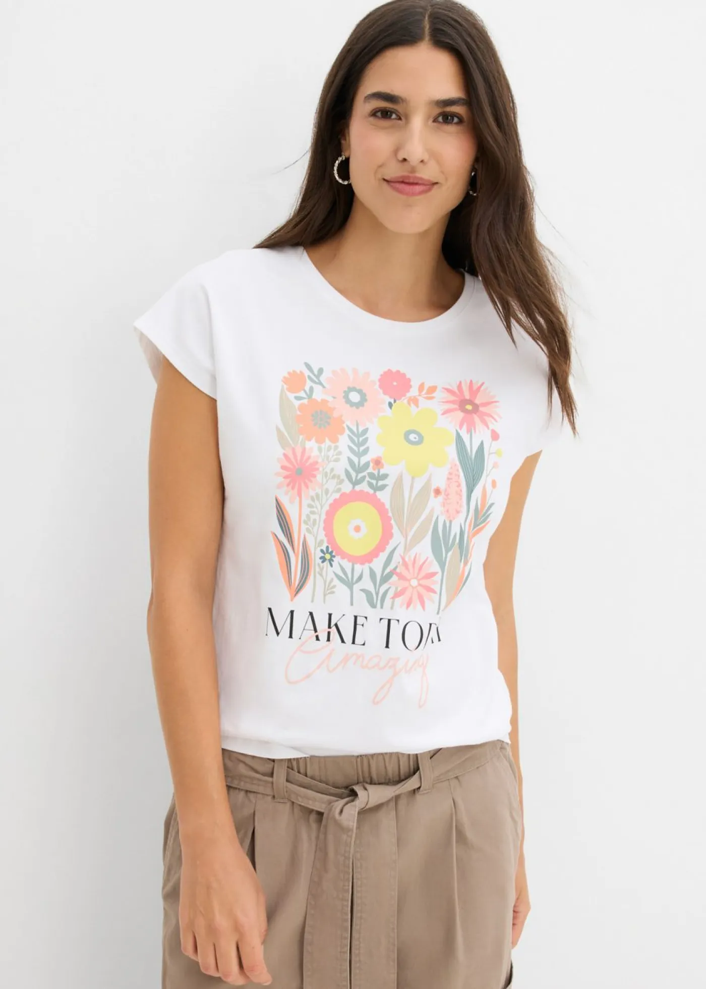 Best Camiseta de algodón puro Mujer Camisetas|Novedades