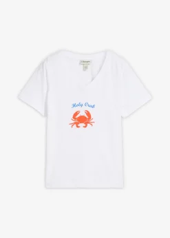 Best Camiseta de algodón puro Mujer Camisetas|Novedades