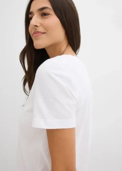 Best Camiseta de algodón puro Mujer Camisetas|Novedades