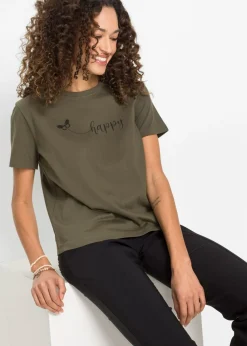 New Camiseta de algodón puro Mujer Camisetas|Novedades