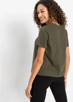 New Camiseta de algodón puro Mujer Camisetas|Novedades