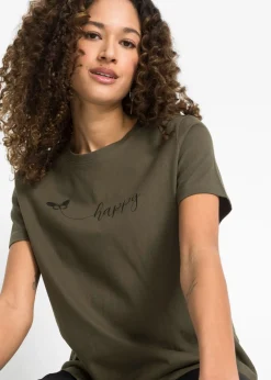 New Camiseta de algodón puro Mujer Camisetas|Novedades