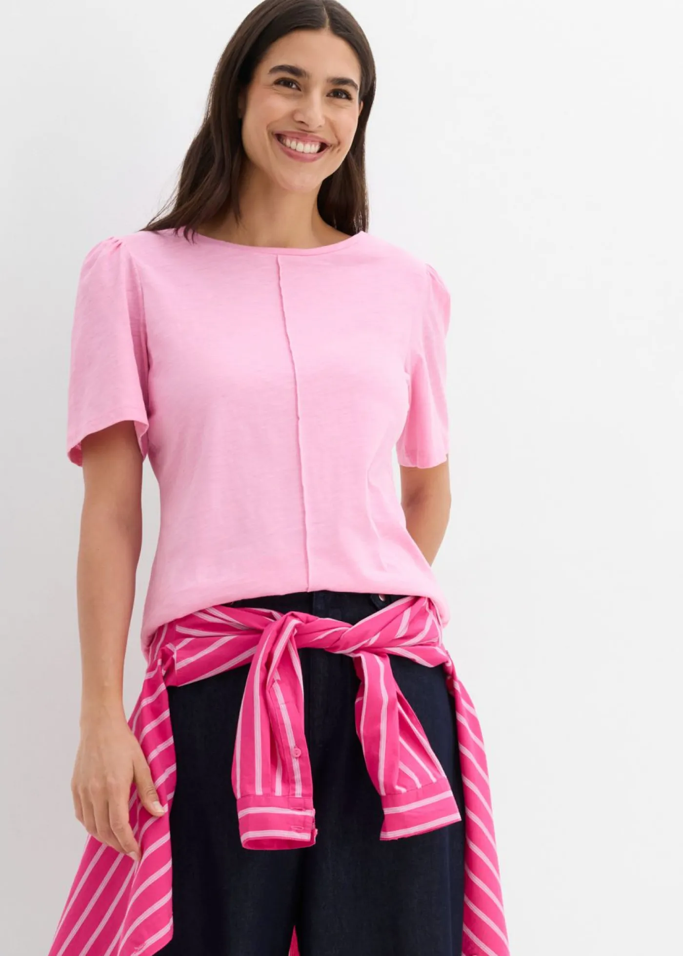 Camiseta de algodón puro Mujer Camisetas|Novedades