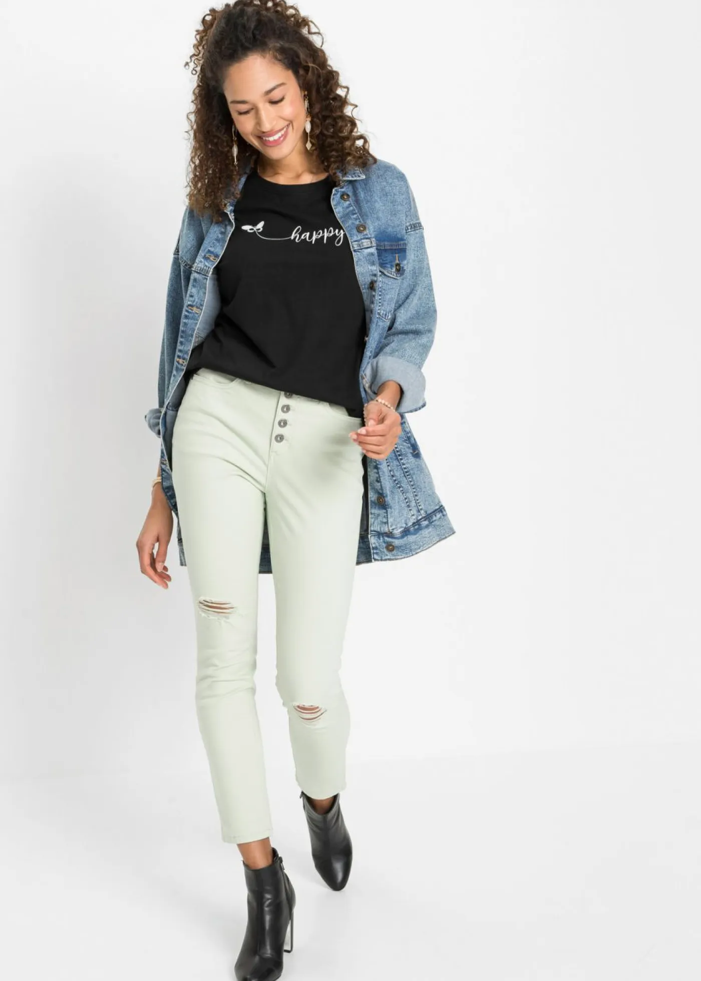 Outlet Camiseta de algodón puro Mujer Camisetas|Novedades