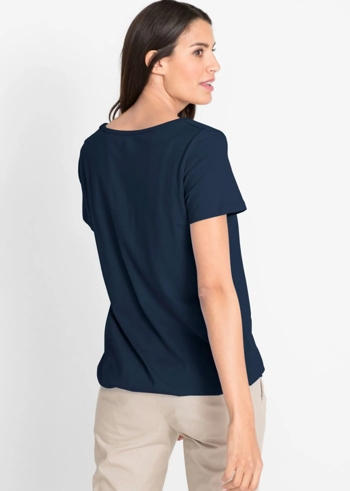 Sale Camiseta de algodón puro con manga corta Mujer Camisetas