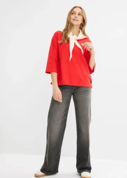 Clearance Camiseta de algodón puro con corte boxy Mujer Camisetas