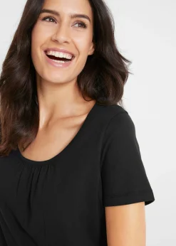Camiseta de algodón puro con manga corta Mujer Camisetas