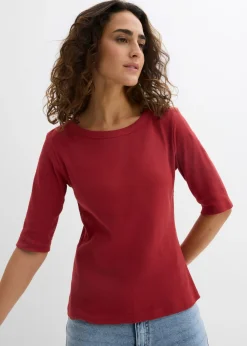 Sale Camiseta de canalé con algodón orgánico (2 unidades) Mujer Básicos|Camisetas
