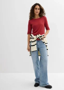 Sale Camiseta de canalé con algodón orgánico (2 unidades) Mujer Básicos|Camisetas