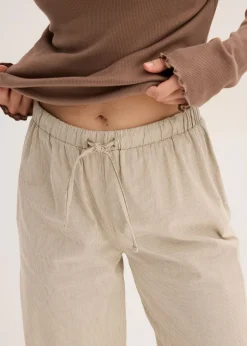 Online Camiseta de canalé con pantalón cómodo Mujer Ropa Para Dormir