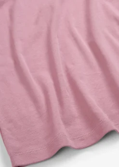 New Camiseta de canalé de algodón puro Mujer Básicos|Camisetas