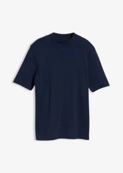 Discount Camiseta de canalé de algodón puro Mujer Básicos|Camisetas