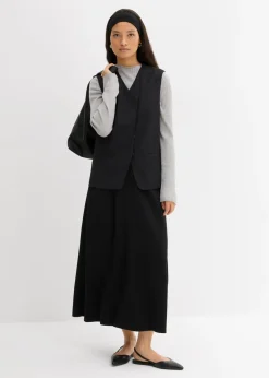 Online Camiseta de canalé de mezcla de viscosa Mujer Esenciales|Camisetas