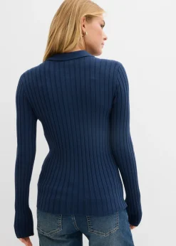 Camiseta de canalé de mezcla de viscosa fluida Mujer Camisetas