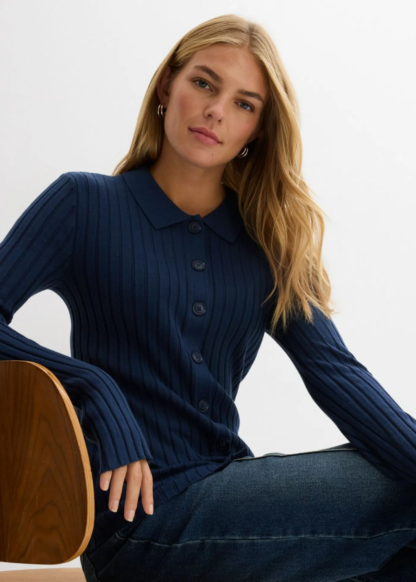 Camiseta de canalé de mezcla de viscosa fluida Mujer Camisetas