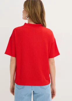 Discount Camiseta de crepé estructurado Mujer Camisetas