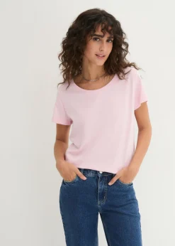 Sale Camiseta de cuello redondo y manga corta (5 unidades) Mujer Básicos|Camisetas