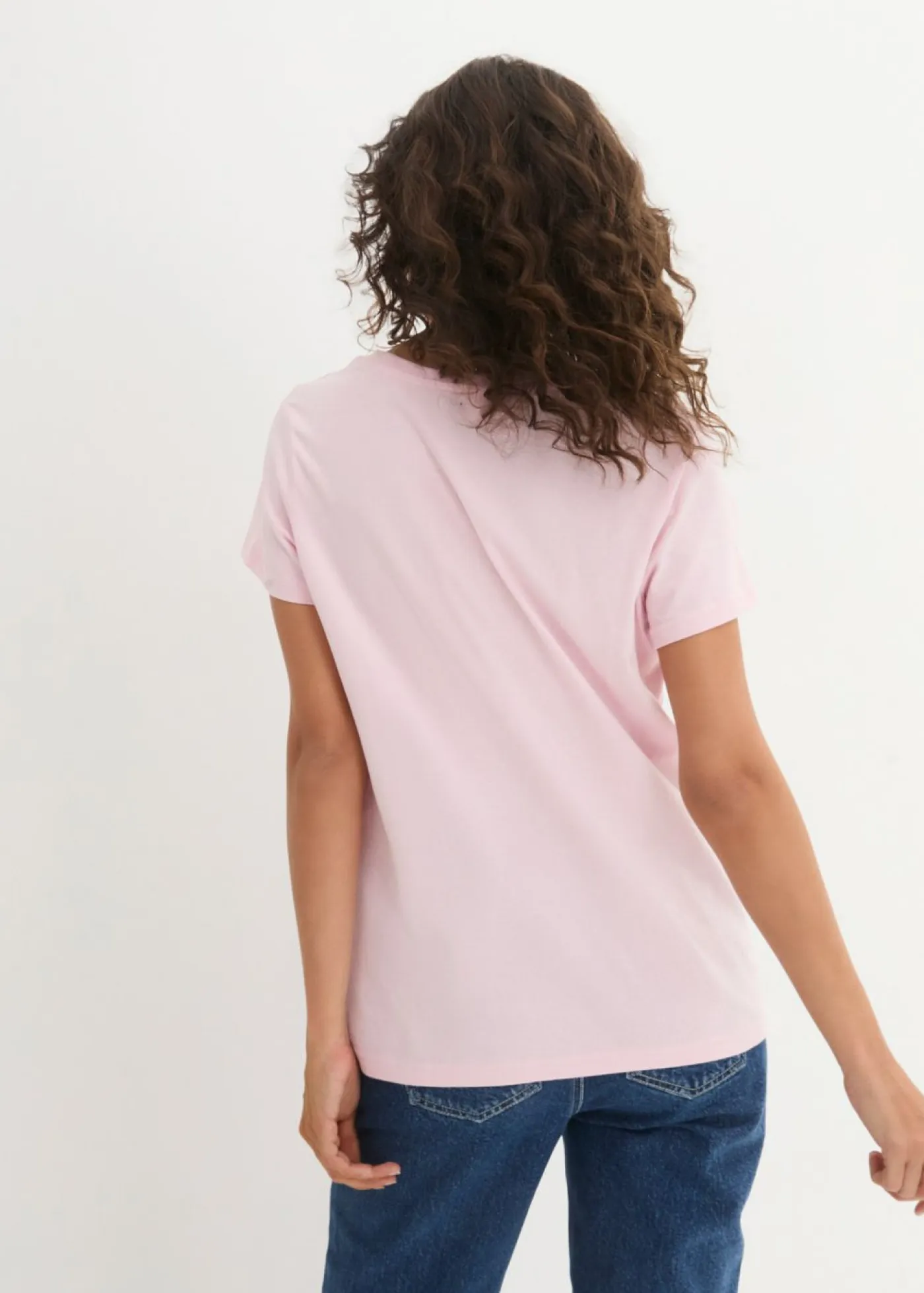 Sale Camiseta de cuello redondo y manga corta (5 unidades) Mujer Básicos|Camisetas