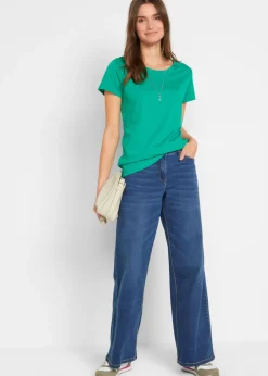 Sale Camiseta de cuello redondo y manga corta (5 unidades) Mujer Básicos|Camisetas