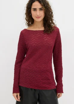 Best Camiseta de encaje de manga larga Mujer Camisetas