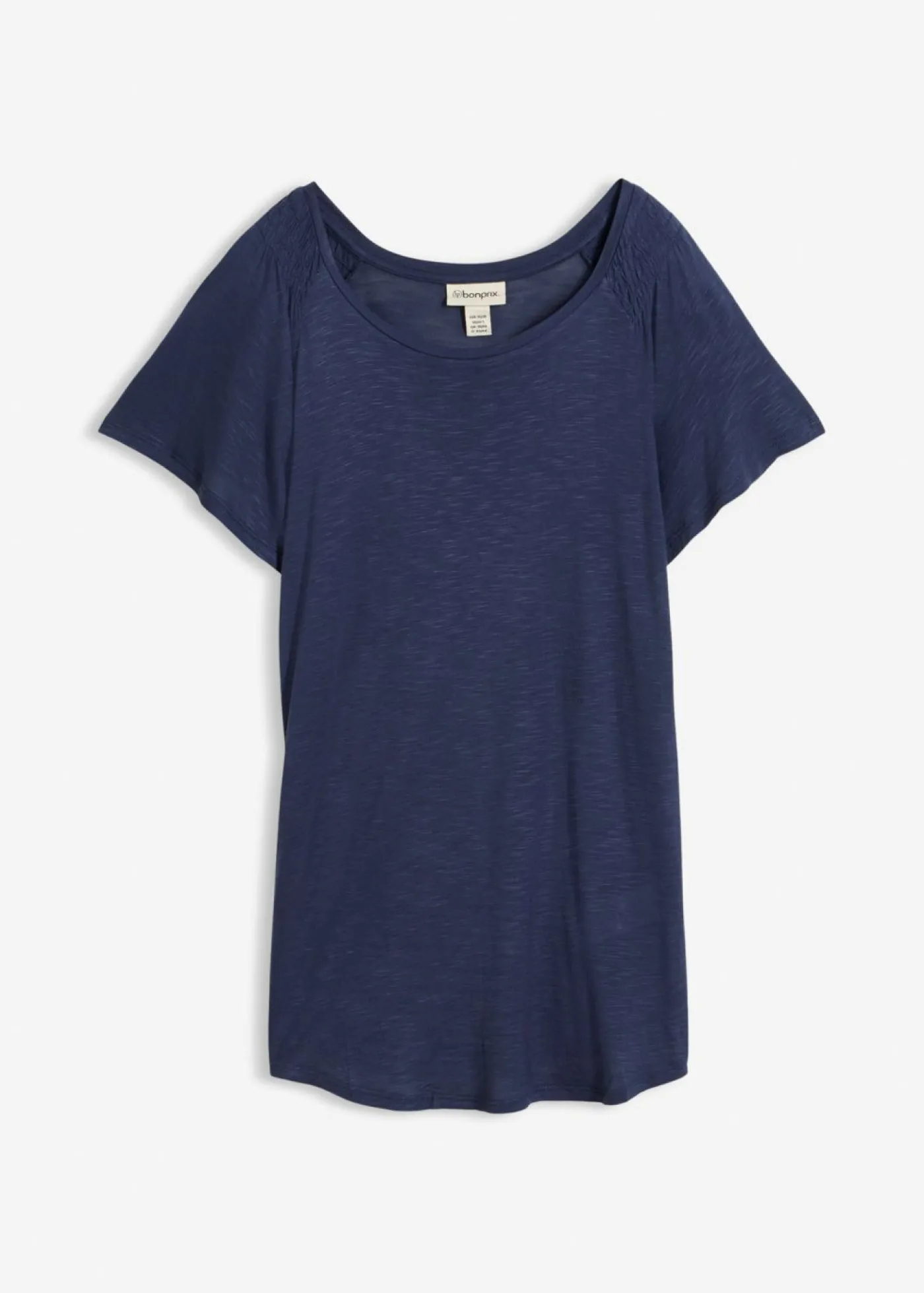 Best Camiseta de hilo flameado con mangas de murciélago Mujer Camisetas