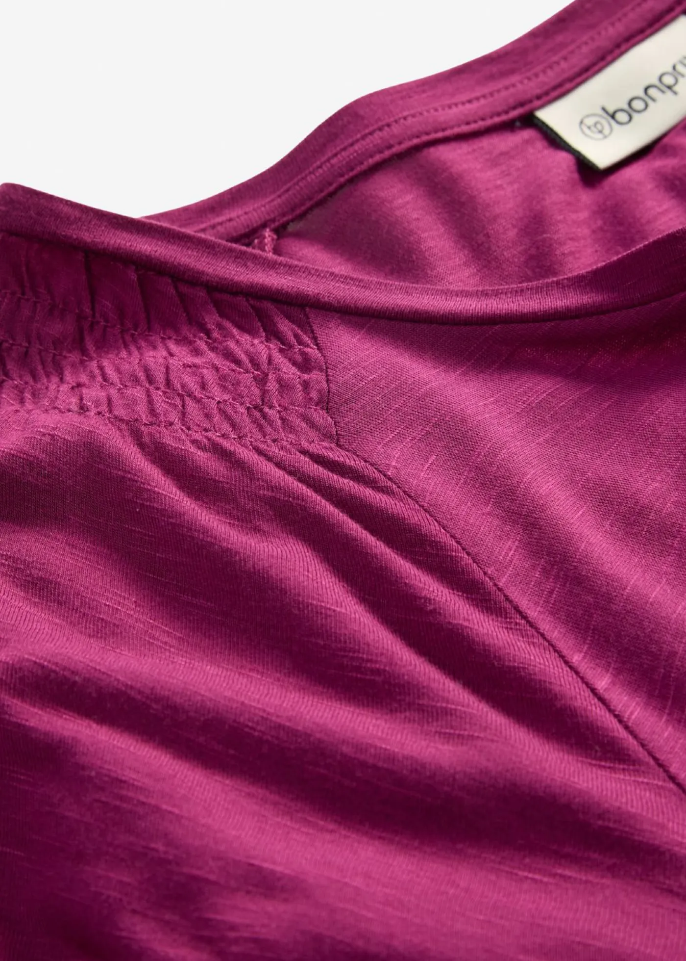 Best Camiseta de hilo flameado con mangas de murciélago Mujer Camisetas