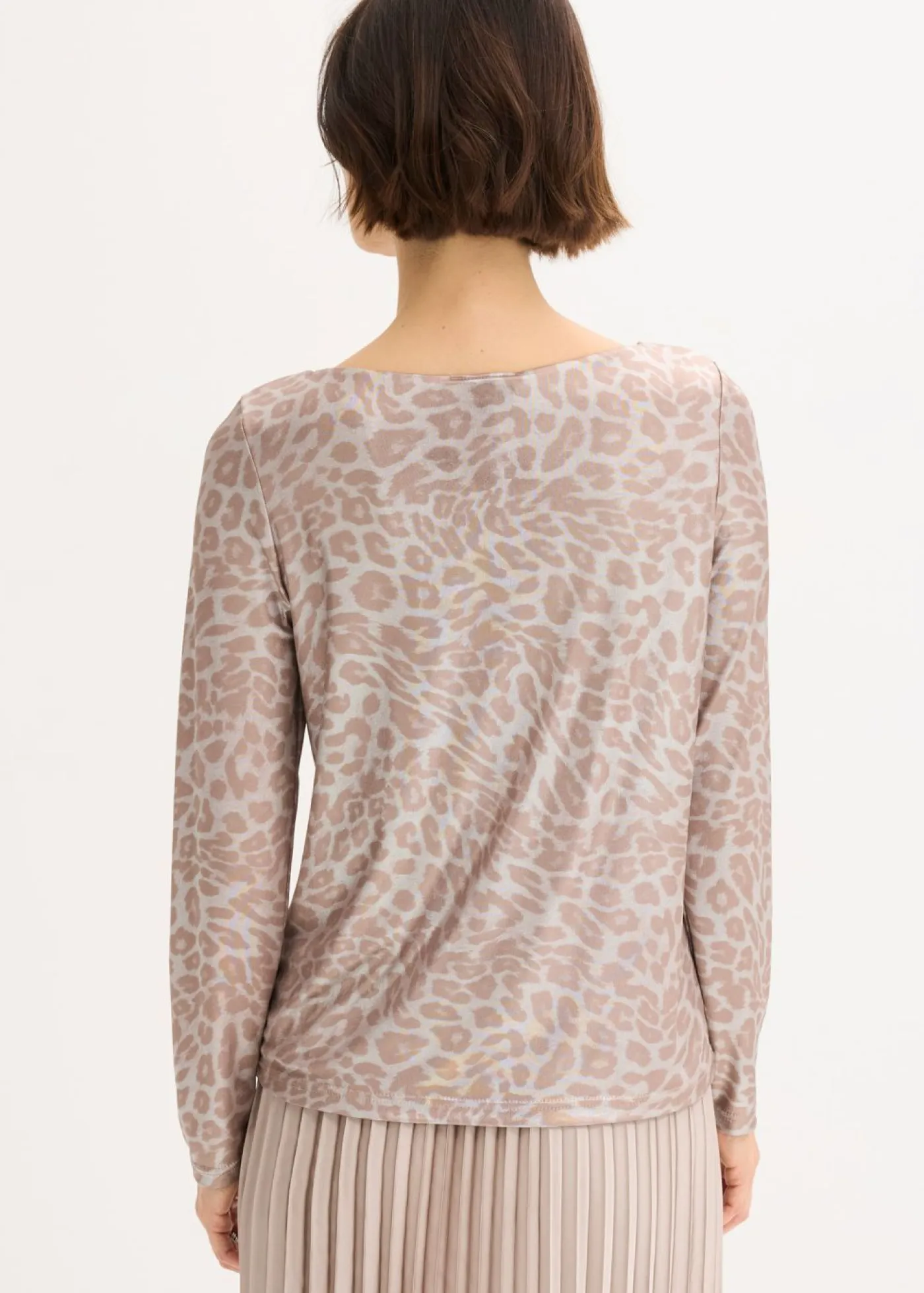 Online Camiseta de leopardo con estampado brillante Mujer Camisetas