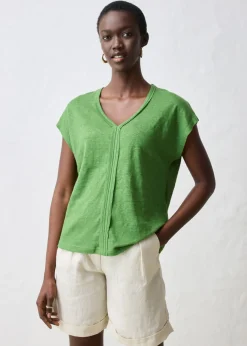New Camiseta de lino puro Mujer Premium|Camisetas