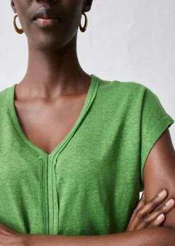 New Camiseta de lino puro Mujer Premium|Camisetas