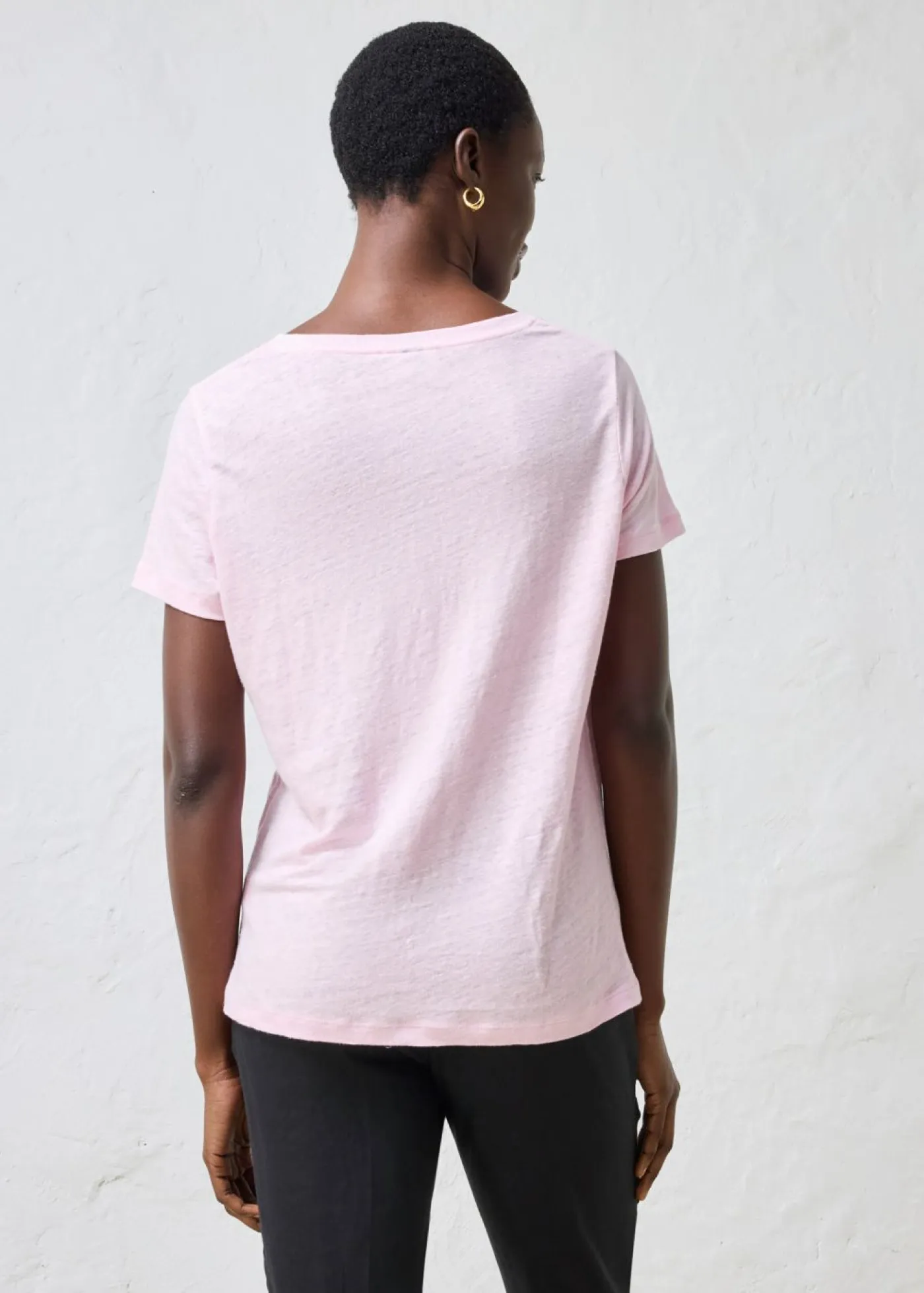 Outlet Camiseta de lino puro Mujer Premium|Camisetas