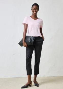 Outlet Camiseta de lino puro Mujer Premium|Camisetas
