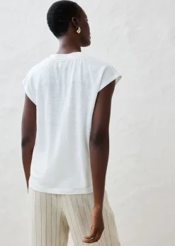 Outlet Camiseta de lino puro Mujer Premium|Camisetas