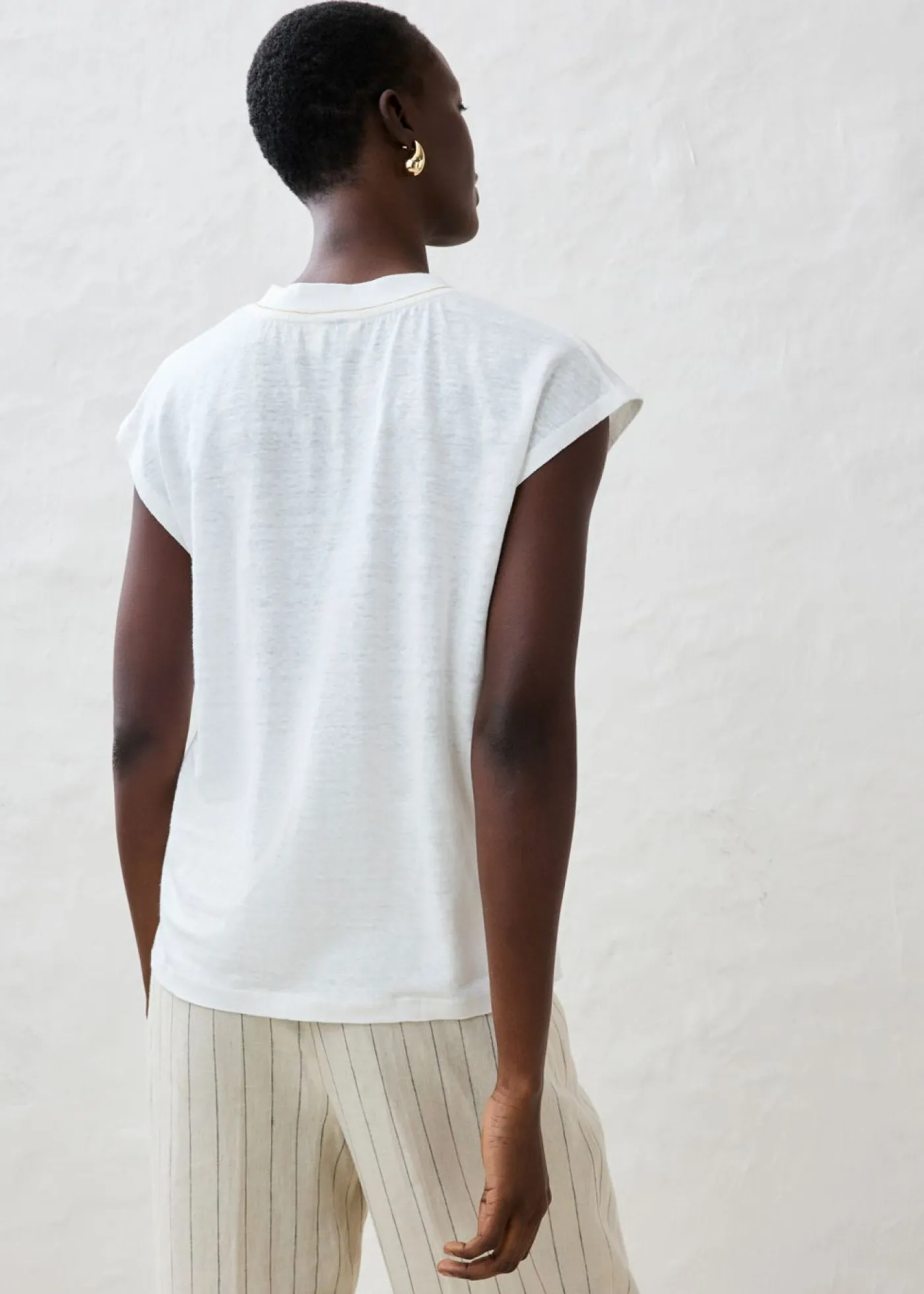 Outlet Camiseta de lino puro Mujer Premium|Camisetas