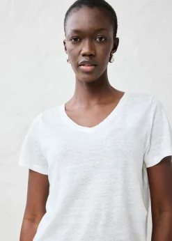Sale Camiseta de lino puro Mujer Premium|Camisetas