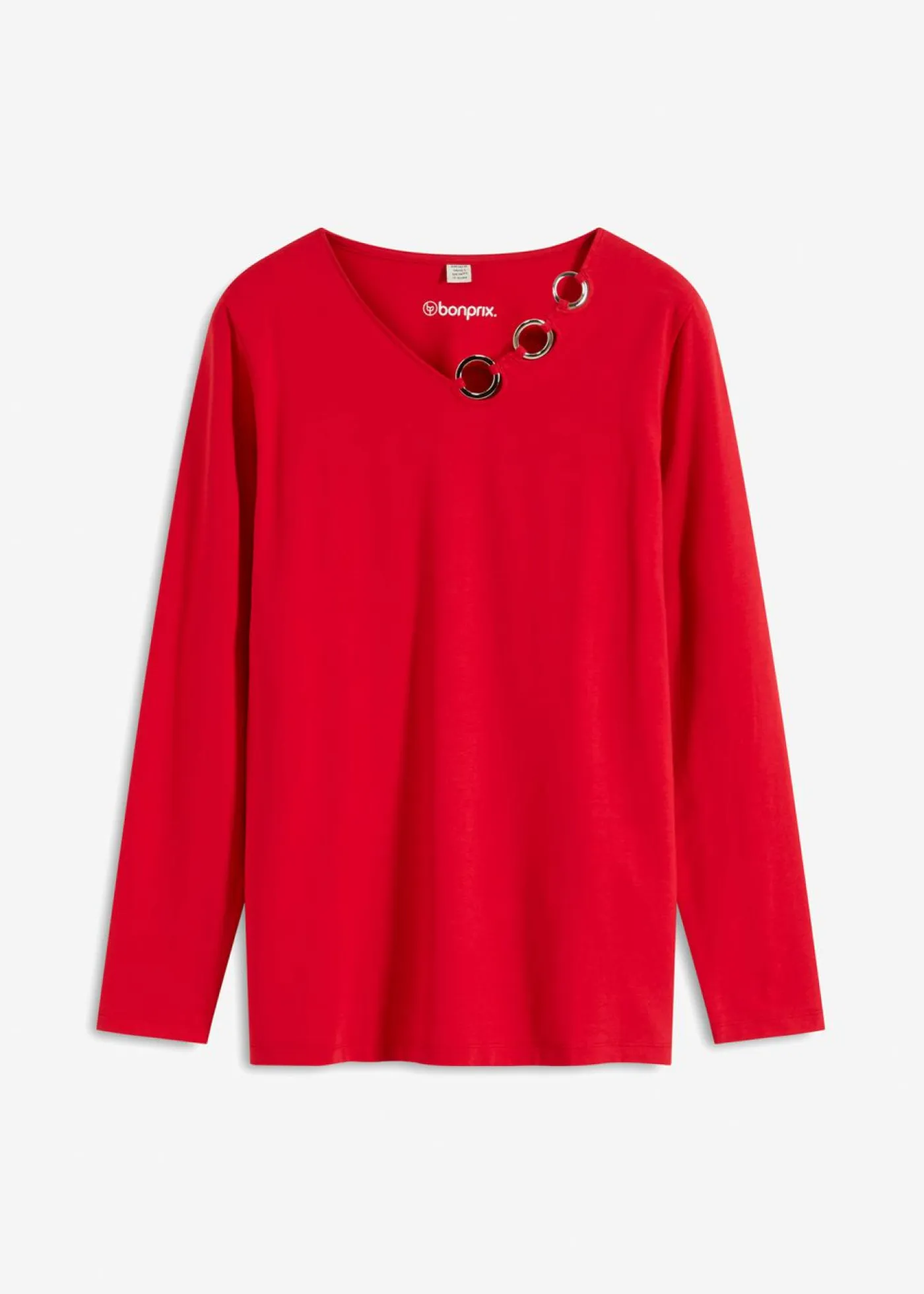 Online Camiseta de manga larga con ojales Mujer Camisetas