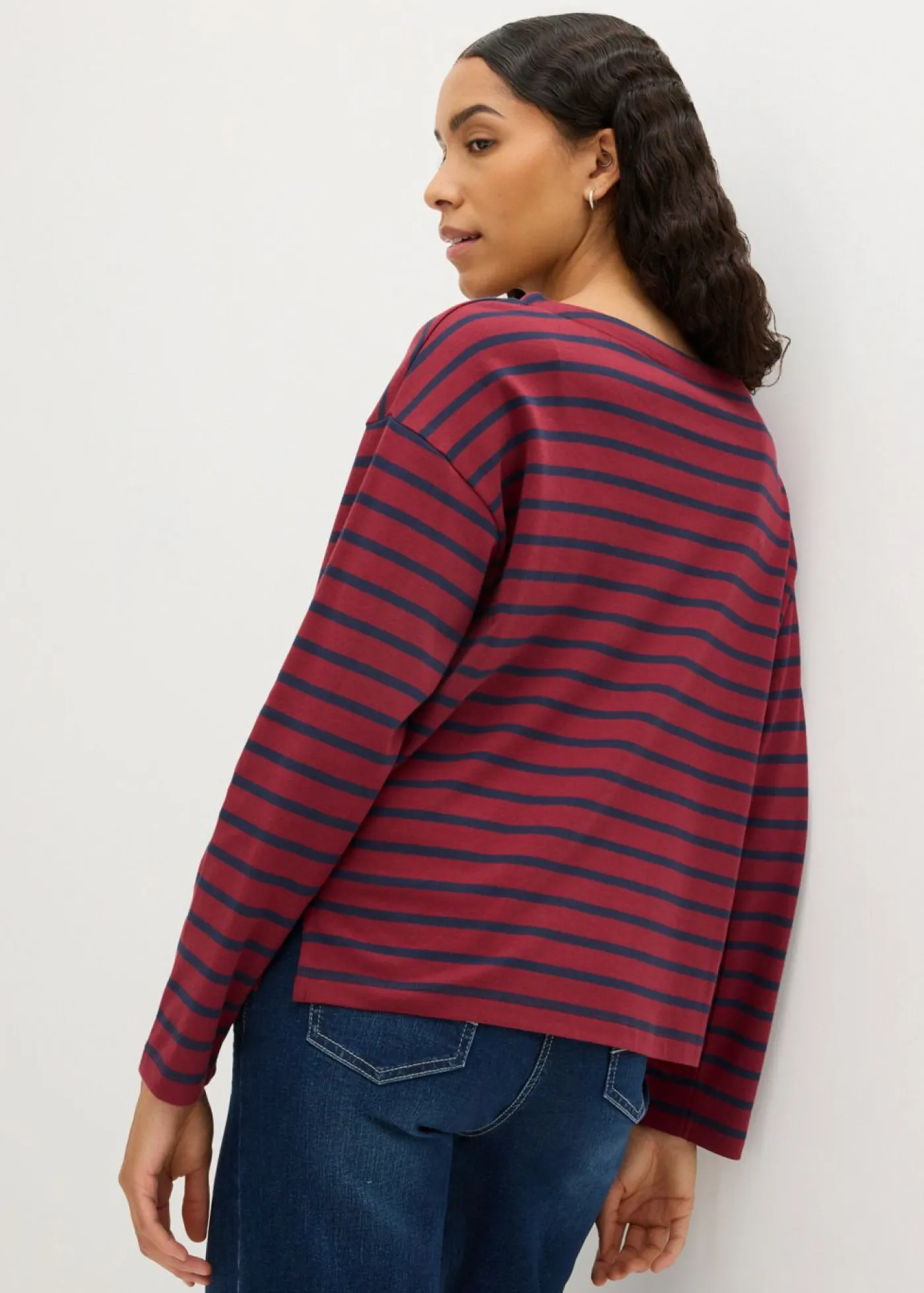 Clearance Camiseta de manga larga de algodón orgánico puro (2 unidades) Mujer Básicos|Camisetas