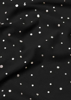 Online Camiseta de manga larga de malla brillante Mujer Camisetas