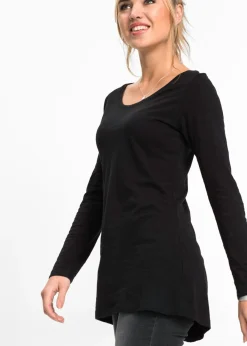 Best Camiseta de manga larga de algodón puro Mujer Camisetas