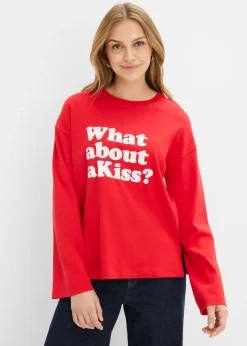Best Camiseta de manga larga de algodón pesado Mujer Camisetas