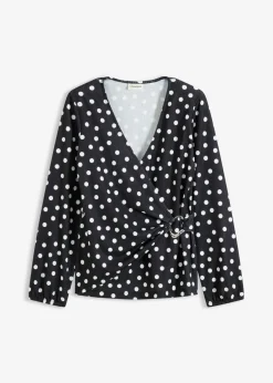 Sale Camiseta de manga larga de punto estructurado Mujer Camisetas